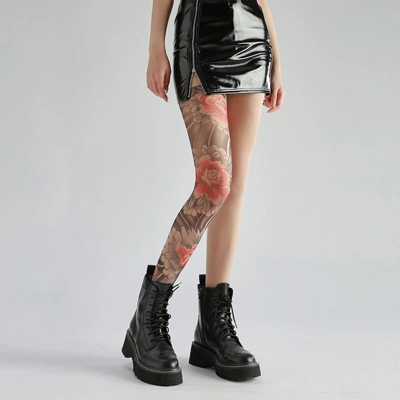 Ink Illusion Tattoo Stockings