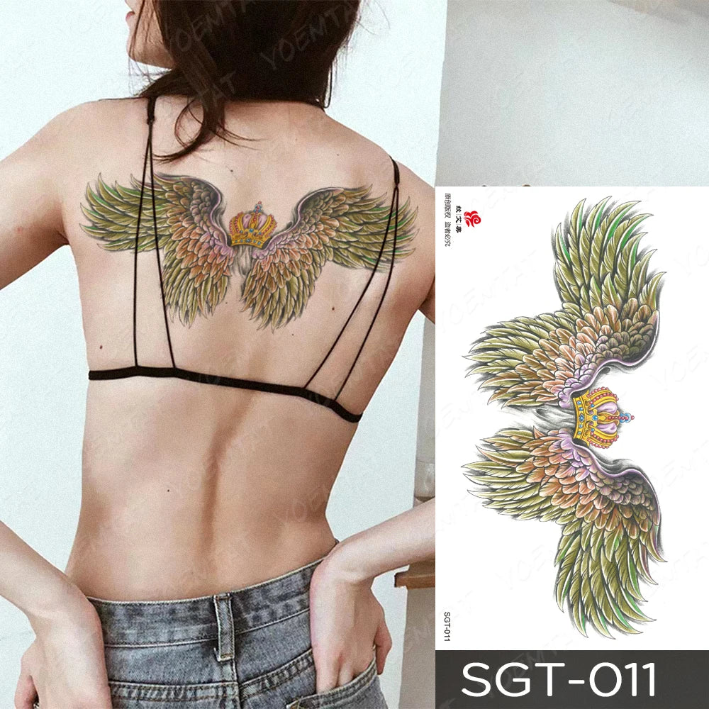 Lace & Gemstone Faux Tattoo - Underboob & Chest Art