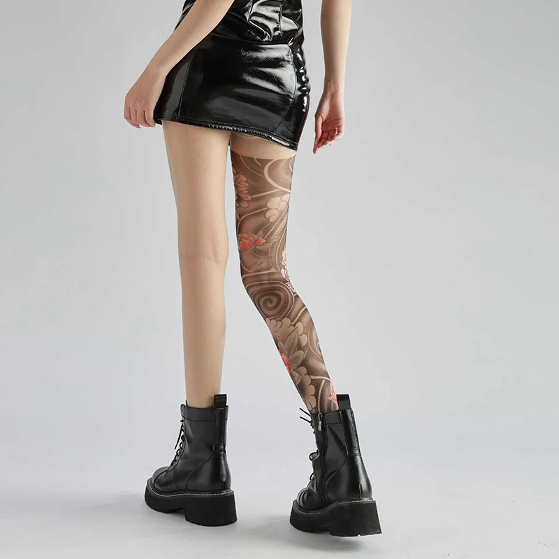 Ink Illusion Tattoo Stockings
