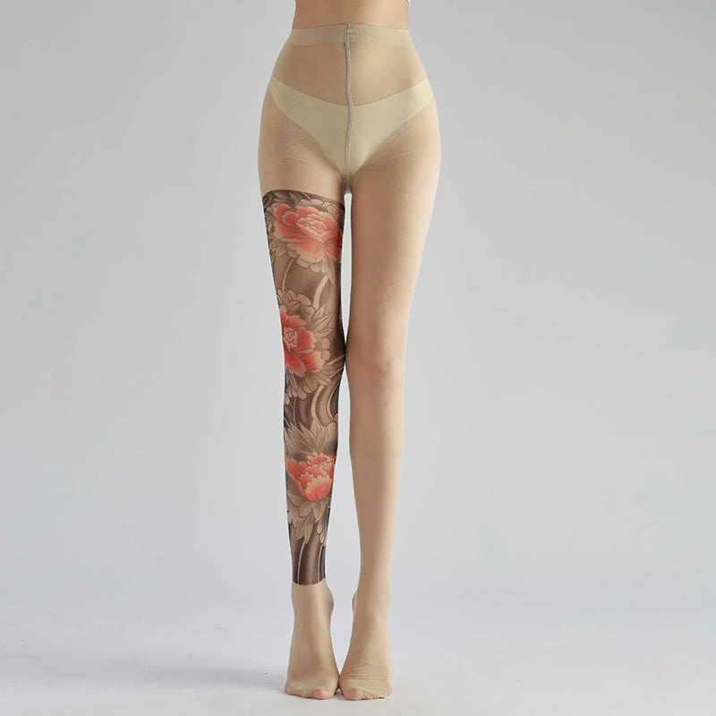 Ink Illusion Tattoo Stockings