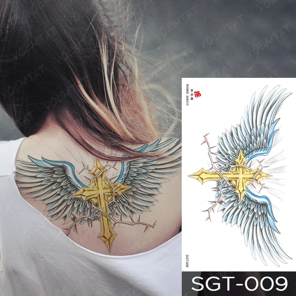 Lace & Gemstone Faux Tattoo - Underboob & Chest Art