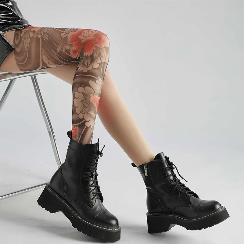 Ink Illusion Tattoo Stockings
