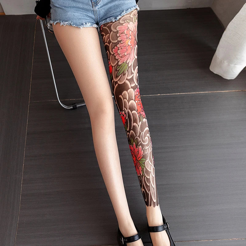 Ink Illusion Tattoo Stockings