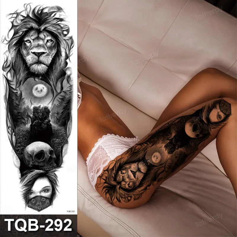 Midnight Muse Faux Thigh Tattoo