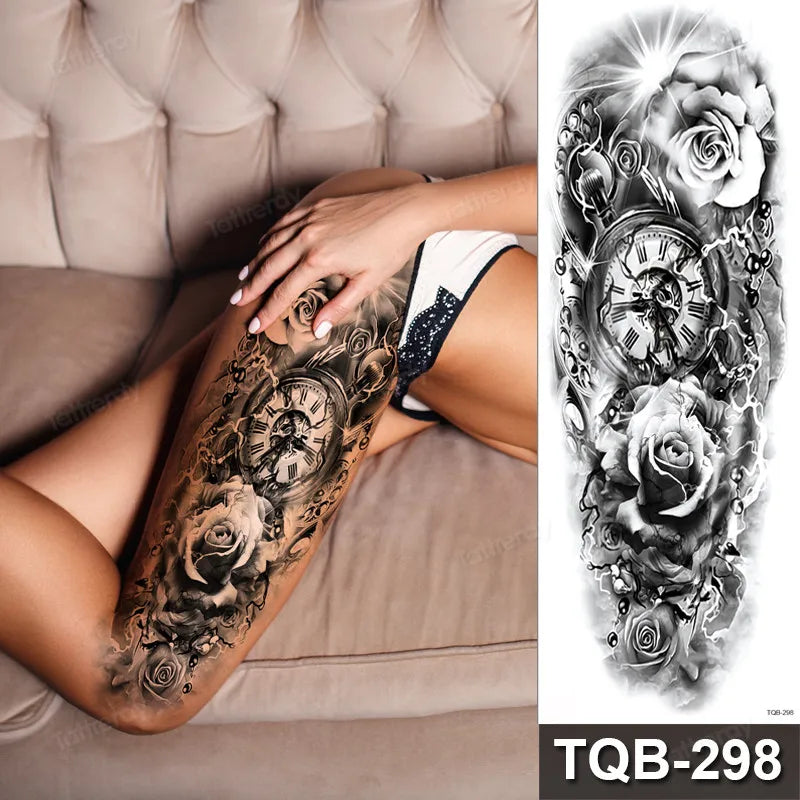 Midnight Muse Faux Thigh Tattoo