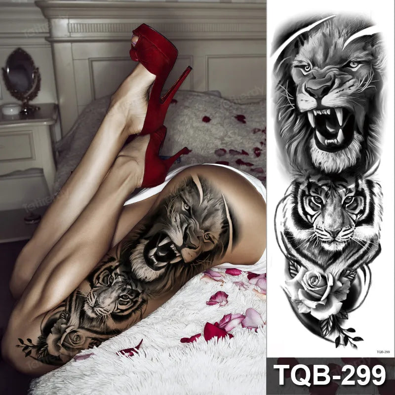 Midnight Muse Faux Thigh Tattoo