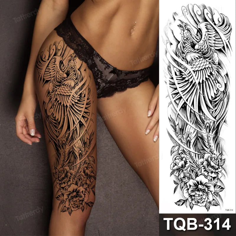 Midnight Muse Faux Thigh Tattoo