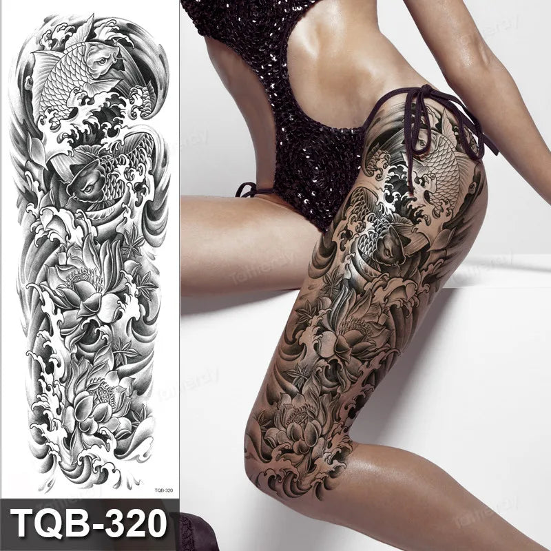 Midnight Muse Faux Thigh Tattoo